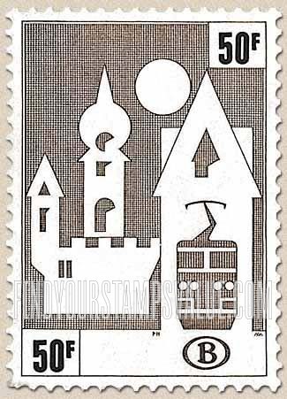 FindYourStampsValue: Parcel Post and Railway: Stylized Castle, Gabled Station and Electric Rail Car