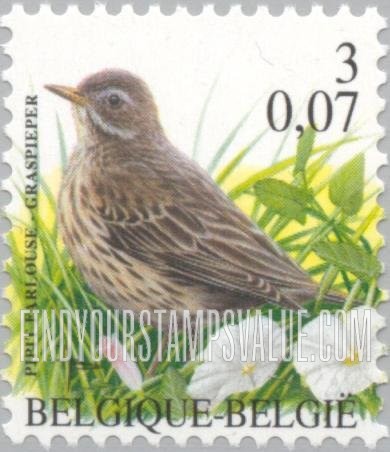 FindYourStampsValue: Bird: Pipit parlouse