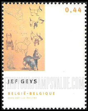 FindYourStampsValue: Contemporary Art: ABC Ecole d Paris, by Jef Geys