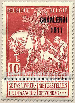 FindYourStampsValue: Semi-Postal: St. Martin of Tours Dividing His Cloak with a Beggar