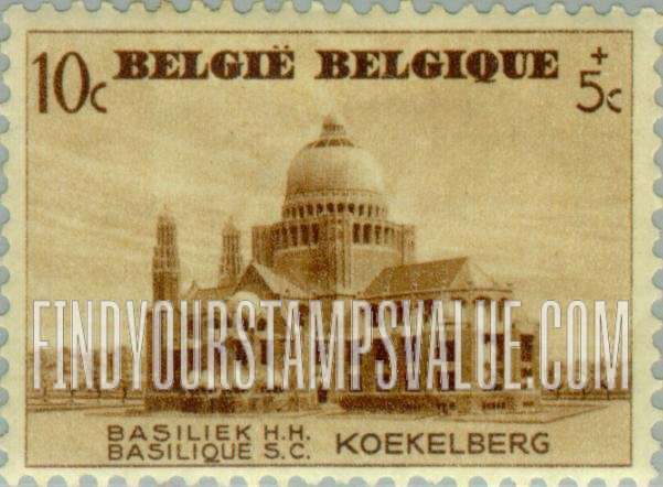 FindYourStampsValue: Semi-Postal: Basilica of Koekelberg