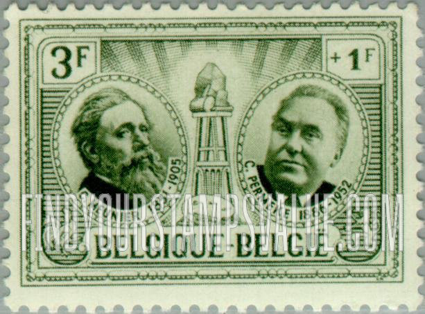 FindYourStampsValue: Semi-Postal: Constantin Meunier & Constant Permeke
