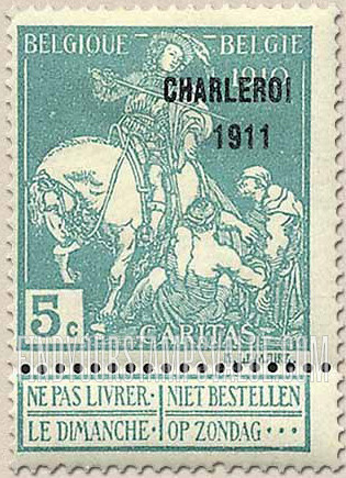 FindYourStampsValue: Semi-Postal: St. Martin of Tours Dividing His Cloak with a Beggar