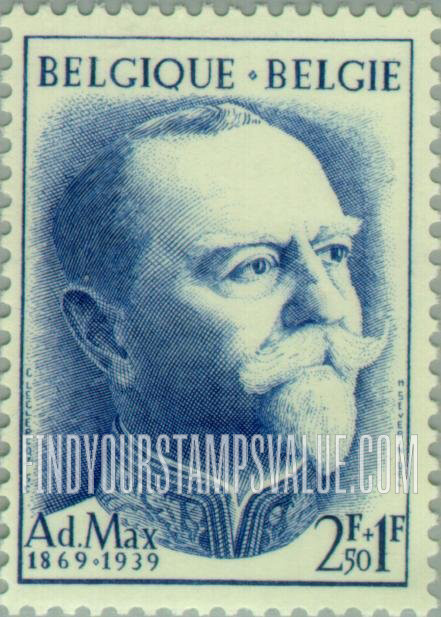 FindYourStampsValue: Semi-Postal: Adolphe Max