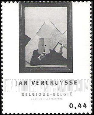 FindYourStampsValue: Contemporary Art: Portrait of an Artist by Himself (XII), by Jan Vercruysse