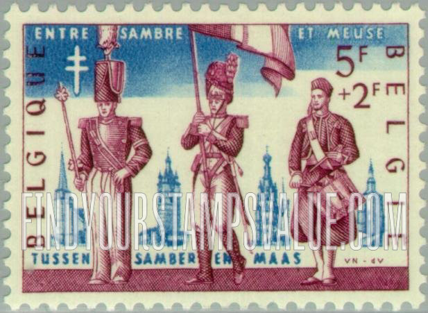 FindYourStampsValue: Semi-Postal, Legends: Sambre-Meuse procession