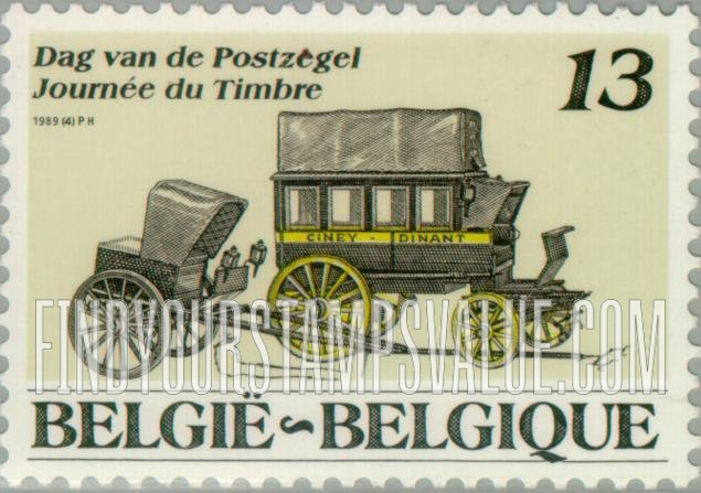 FindYourStampsValue: Stamp Day: Mail coach, post chaise