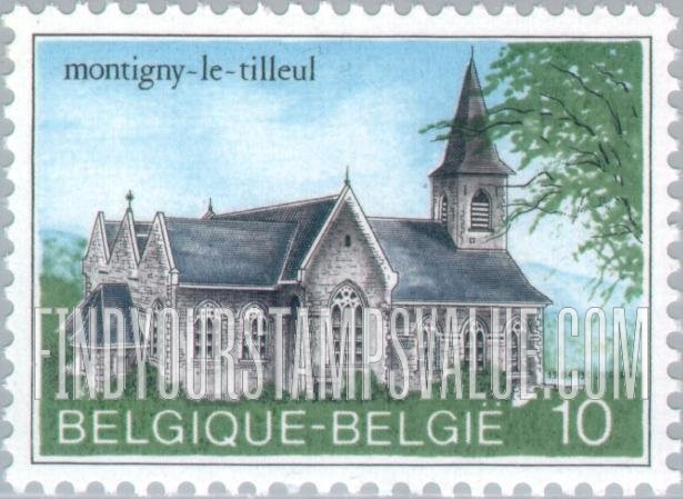 FindYourStampsValue: Churches: St. Martin’s, Montignyle-Tilleul