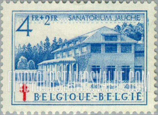FindYourStampsValue: Semi-Postal: Jauche Sanatorium