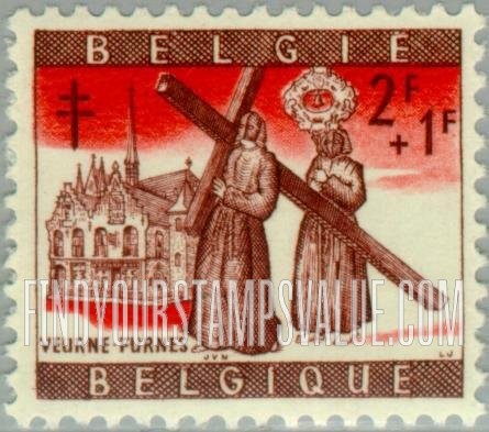 FindYourStampsValue: Semi-Postal, Legends: The Penitents of Furnes