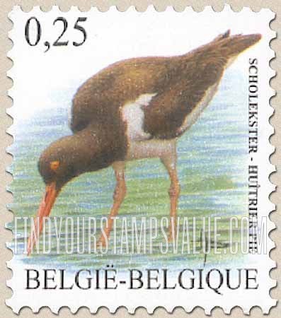 FindYourStampsValue: Bird: Huitrier pie