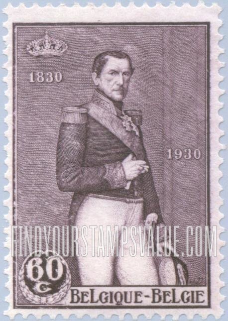 FindYourStampsValue: Leopold I, by Lievin de Winne
