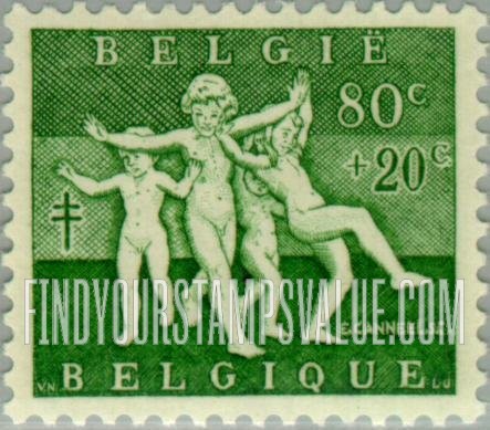 FindYourStampsValue: Semi-Postal: “The Joys of Spring” by E. Canneel