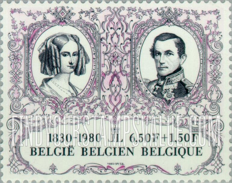 FindYourStampsValue: Semi-Postal: Queen Louis-Marie, King Leopold I