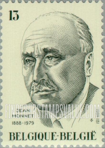 FindYourStampsValue: Jean Monnet (1888-1979), French Economist