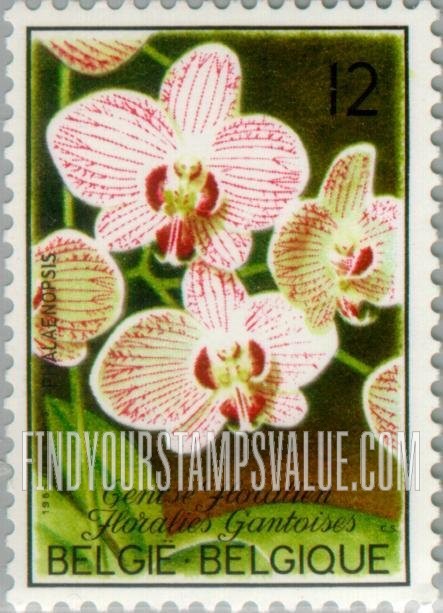 FindYourStampsValue: Ghent Flower Festival, Orchids: Phalaenopsis