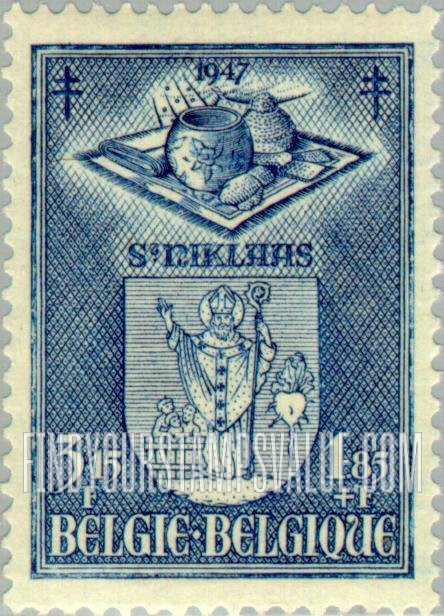 FindYourStampsValue: Semi-Postal, Coats of Arms: St. Nicolas