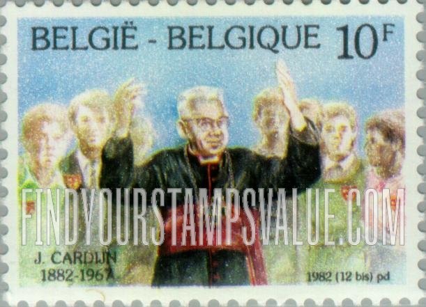 FindYourStampsValue: Cardinal Joseph Cardijn (1882-1967)