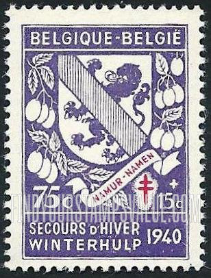 FindYourStampsValue: Semi-Postal, Arms: Namur