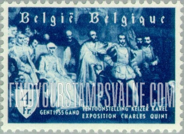 FindYourStampsValue: Abdication of Charles V, by Louis Gallait