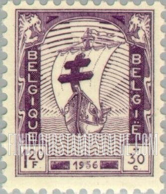 FindYourStampsValue: Semi-Postal: Ship with Cross