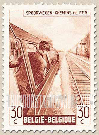 FindYourStampsValue: Parcel Post and Railway: Engineer at Throttle