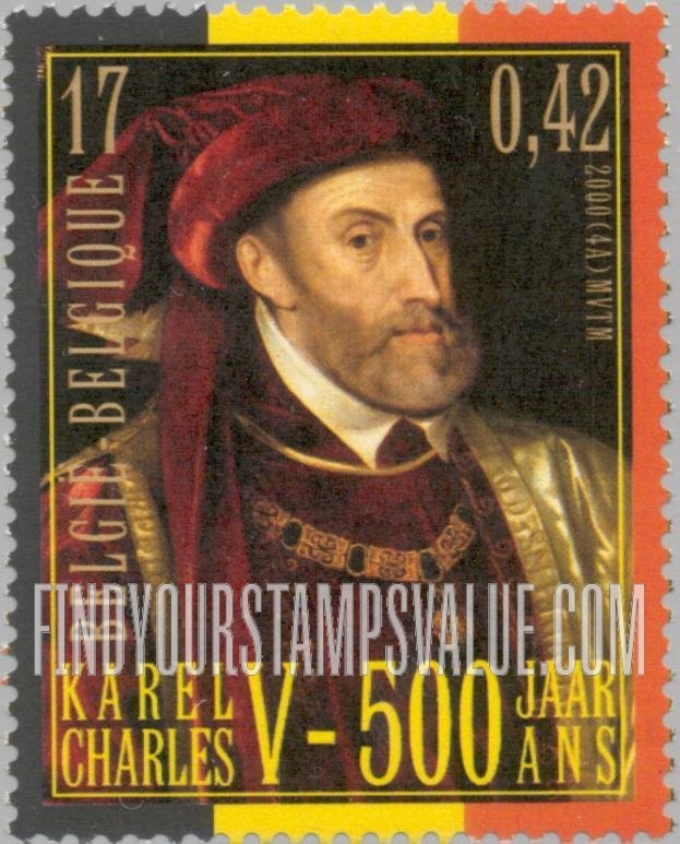 FindYourStampsValue: Holy Roman Emperor Charles V (1500-58)