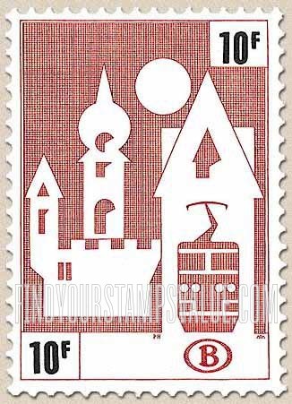 FindYourStampsValue: Parcel Post and Railway: Stylized Castle, Gabled Station and Electric Rail Car