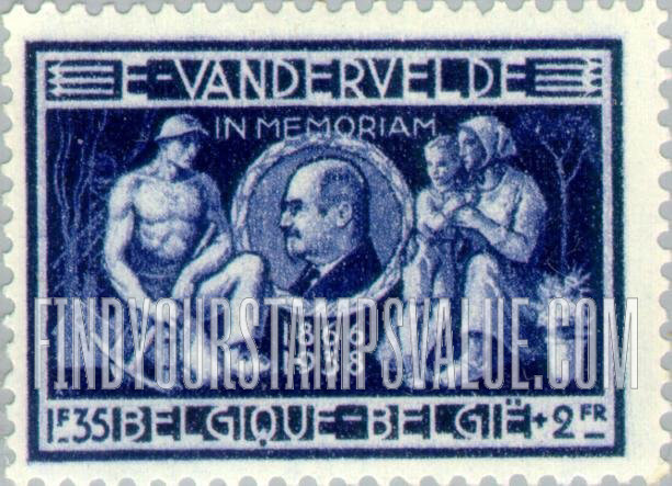 FindYourStampsValue: Semi-Postal: Vandervelde, Laborer and Family