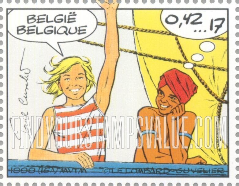 FindYourStampsValue: Youth Philately, Comic strips: Corentin, by Paul Cuvelier