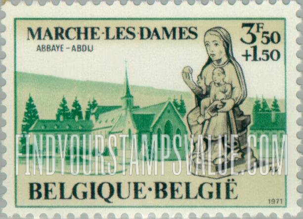 FindYourStampsValue: Semi-Postal: Notre Dame du Vivier, Marche-les-Dames