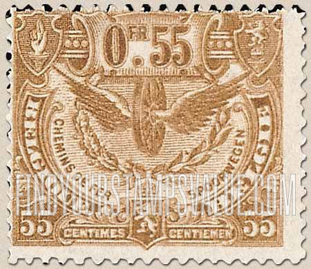 FindYourStampsValue: Parcel Post and Railway: Winged Wheel