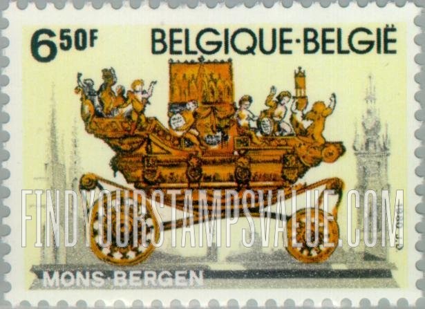 FindYourStampsValue: Golden Carriage, 1780, Mons