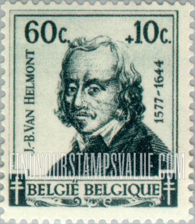 FindYourStampsValue: Semi-Postal: Jean Van Helmont