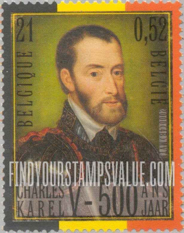FindYourStampsValue: Holy Roman Emperor Charles V (1500-58) At age 40