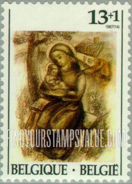 FindYourStampsValue: Semi-Postal: Christmas 1987