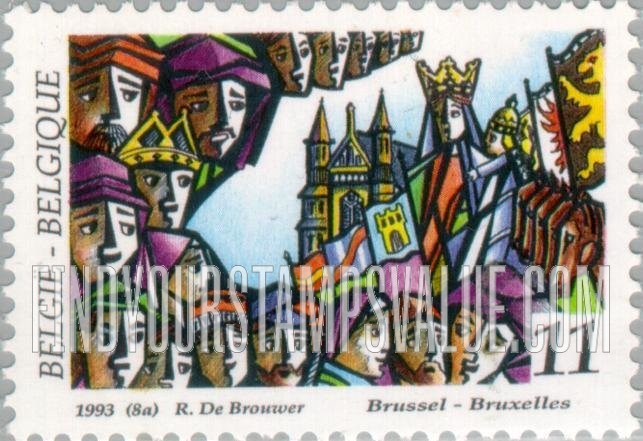 FindYourStampsValue: Folklore: Ommegang Procession, Brussels
