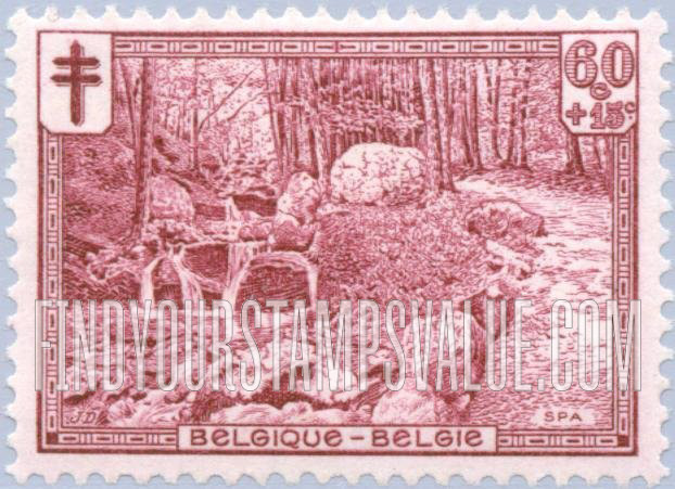 FindYourStampsValue: Semi-Postal: Promenade d’Orleans, Spa