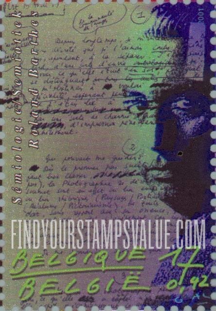 FindYourStampsValue: The 20th Century: Roland Barthes, semiotician