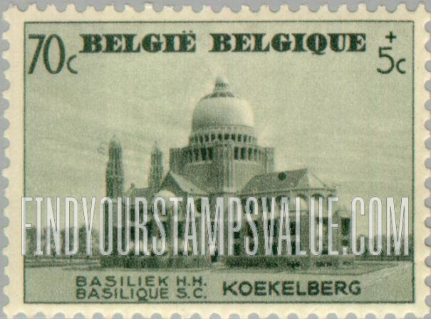FindYourStampsValue: Semi-Postal: Basilica of Koekelberg