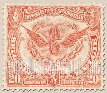 FindYourStampsValue: Parcel Post and Railway: Winged Wheel