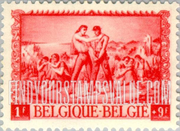 FindYourStampsValue: Semi-Postal: Union of the Flemish and Walloon Peoples in their Sorrow