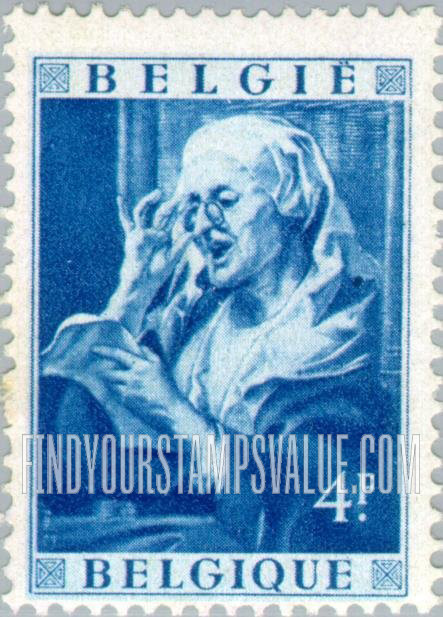 FindYourStampsValue: Semi-Postal, Paintings by Jordaens: Old Woman Reading Letter