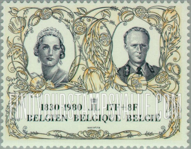 FindYourStampsValue: Semi-Postal, 150th Anniversary of Independence (Queens and Kings): Astrid, Leopold III