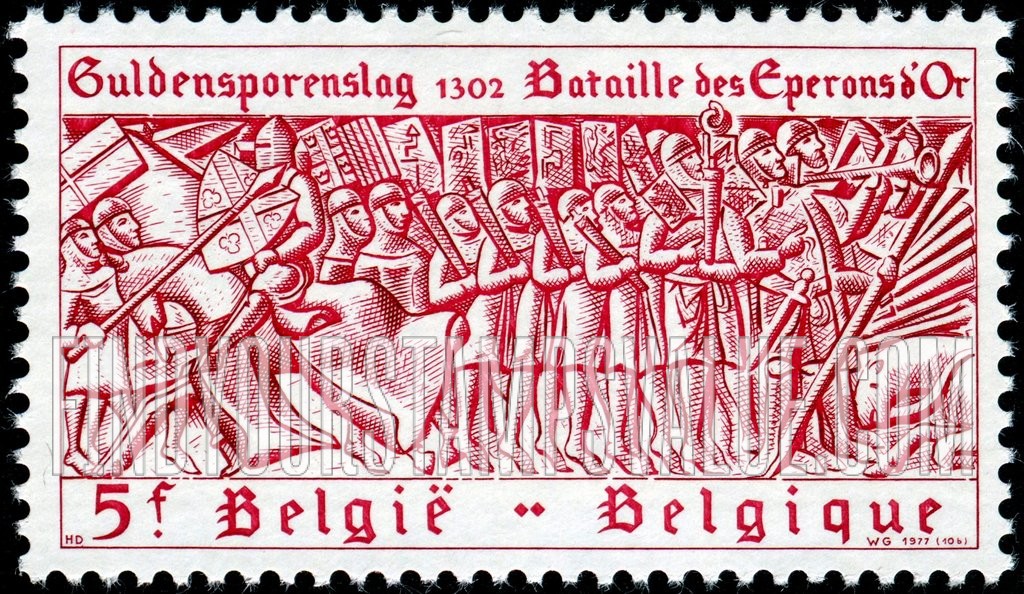FindYourStampsValue: Battle of the Golden Spur, from Oxford Chest