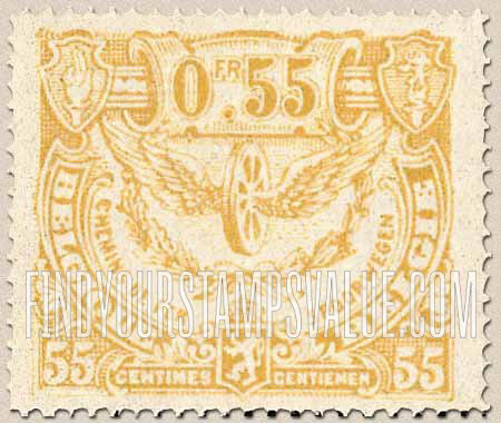 FindYourStampsValue: Parcel Post and Railway: Winged Wheel