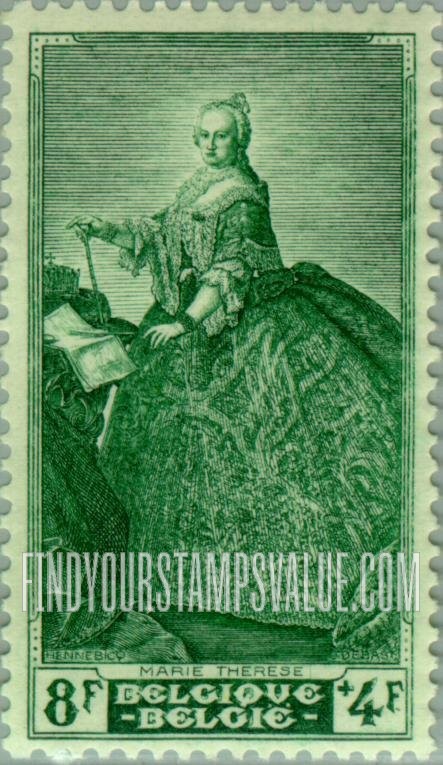 FindYourStampsValue: Semi-Postal, Portrait: Maria-Theresa