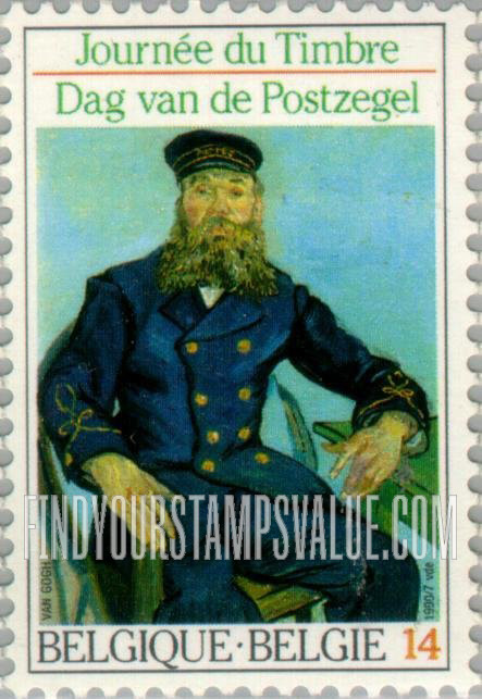 FindYourStampsValue: Postman Roulin, by Van Gogh