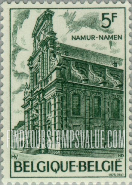 FindYourStampsValue: Church of St. Loup, Namur
