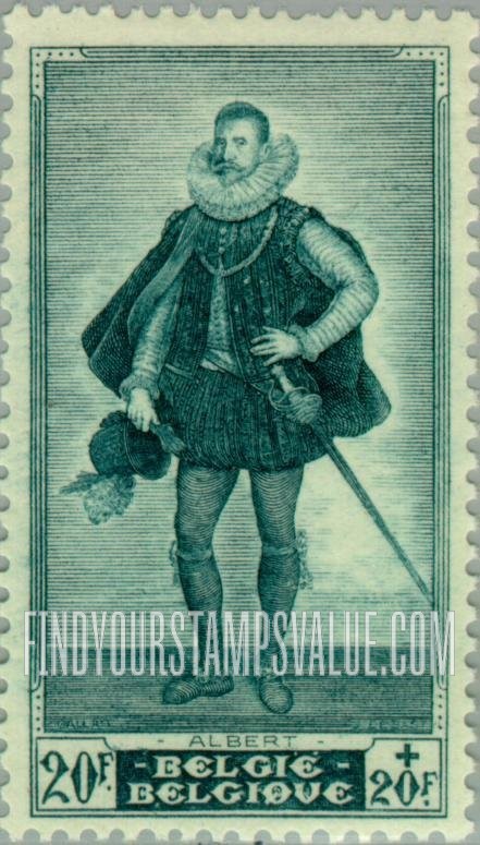 FindYourStampsValue: Semi-Postal, Portrait: Archduke Albert of Austria